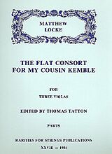 Matthew Locke Notenblätter The flat Consort for my Cousin Kemble
