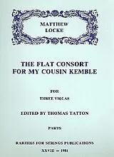 Matthew Locke Notenblätter The flat Consort for my Cousin Kemble