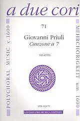 Giovanni Priuli Notenblätter Canzone a 7