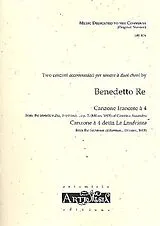 Benedetto Re Notenblätter 2 canzoni