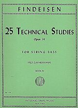 Theodor Albin Findeisen Notenblätter 25 technical Studies op.14 vol.4 (nos.21-25)