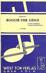 Helmut Zacharias Notenblätter Boogie für Geige