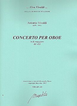 Antonio Vivaldi Notenblätter Konzert F Dur RV455