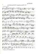Johann Christian Bach Notenblätter Sinfonie B-Dur op.3,4