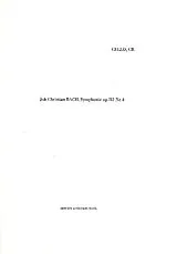 Johann Christian Bach Notenblätter Sinfonie B-Dur op.3,4