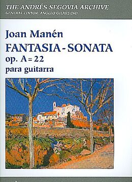 Juan Manén Notenblätter Fantasia-Sonata op.A=22