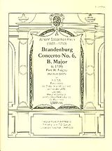 Johann Sebastian Bach Notenblätter Brandenburgisches Konzert b major part 2