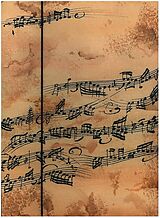  Instrumente+Zubehör Sammelmappe Notenzeile Din A4 creme