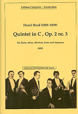 Henri Brod Notenblätter Quintett c major op.2,3