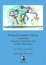Wolfgang Amadeus Mozart Notenblätter Papageno-Variationen und Arie des Monostatos