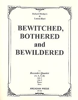 Richard Rodgers Notenblätter Bewitched bothered and bewildered