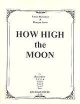 Morgan Lewis Notenblätter How high the Moon