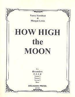 Morgan Lewis Notenblätter How high the Moon