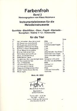 Klaus Heizmann Notenblätter Farbenfroh Band 2