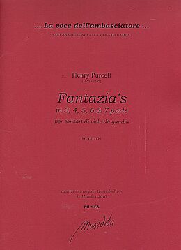 Henry Purcell Notenblätter Fantazias
