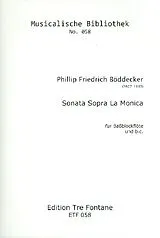 Philipp Friedrich Böddecker Notenblätter Sonata sopra La Monica