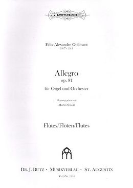 Felix Alexandre Guilmant Notenblätter Allegro op.81