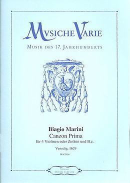 Biagio Marini Notenblätter Canzon prima aus op.8