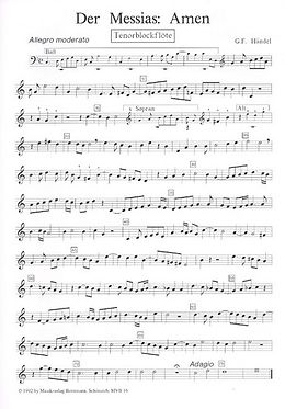 Georg Friedrich Händel Notenblätter Amen und Hallelujah aus dem Messias