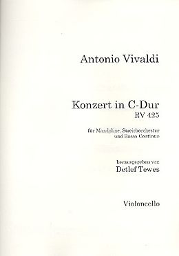 Antonio Vivaldi Notenblätter Konzert C-Dur RV425