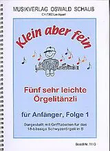 Oswald Schaub Notenblätter Klein aber fein Band 1