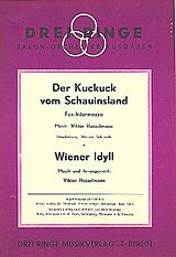 Viktor Hasselmann Notenblätter Der Kuckuck vom Schauinsland und Wiener Idyll