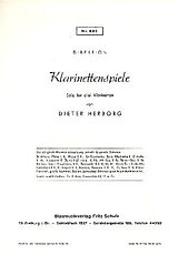 Dieter Herborg Notenblätter Klarinettenspiele