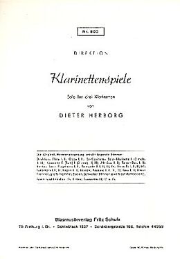 Dieter Herborg Notenblätter Klarinettenspiele
