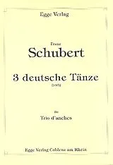 Franz Schubert Notenblätter 3 deutsche Tänze D972