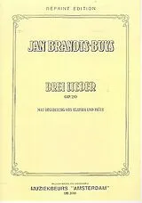 Jan Willem Frans Brandts Buys Notenblätter 3 Lieder op.20