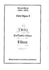 Henri Brod Notenblätter Trio op.5