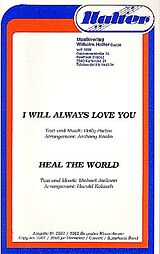 Notenblätter I will always love You und Heal the World