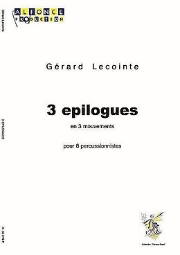 Gérard Lecointe Notenblätter 3 Epilogues