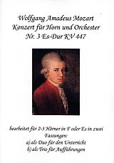 Wolfgang Amadeus Mozart Notenblätter Konzert Es-Dur KV447 Nr.3 für Horn und Orchester