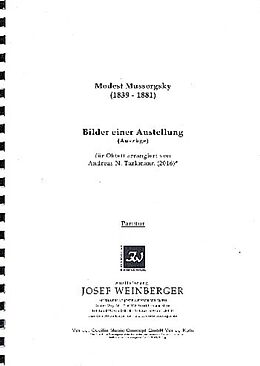 Modest Mussorgski Notenblätter Bilder einer Ausstellung (Auszüge) für Klarinette