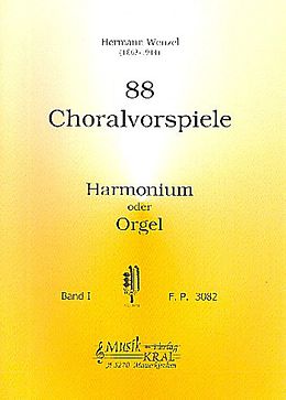 Hermann Wenzel Notenblätter 88 Choralvorspiele Band 1