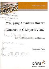 Wolfgang Amadeus Mozart Notenblätter Quartett G-Dur KV387