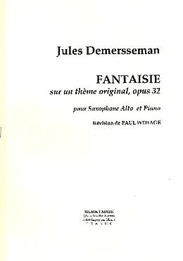Jules Demersseman Notenblätter Fantasie sur un thème original op.32