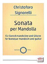 Christophoro Signorelli Notenblätter Sonata per mandolla