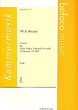 Wolfgang Amadeus Mozart Notenblätter Quartett C-Dur nach KV285