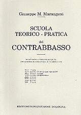 Giuseppe Maria Marangoni Notenblätter Scuola teorico-pratica del contrabbasso corso 4