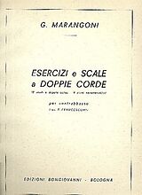 Giuseppe Maria Marangoni Notenblätter Esercizi e scale a doppie corde