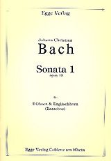 Johann Christian Bach Notenblätter Sonate Nr.1 op.10