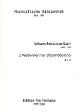 Johann Sebastian Bach Notenblätter 2 Pastoralen