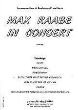  Notenblätter Max Raabe in Concert (Medley)