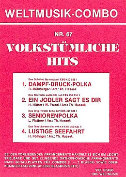  Notenblätter Volkstümliche Hits Band 67