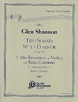 Glen Shannon Notenblätter Sonata in d Minor no.1