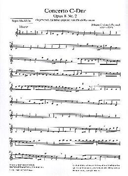 Johann Christoph Pepusch Notenblätter Konzert C-Dur op.8,2
