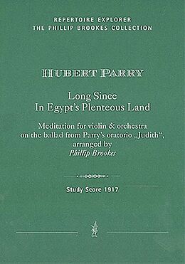 Charles Hubert H. Parry Notenblätter Long since in Egypts plenteous Land