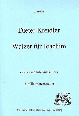 Dieter Kreidler Notenblätter Walzer für Joachim